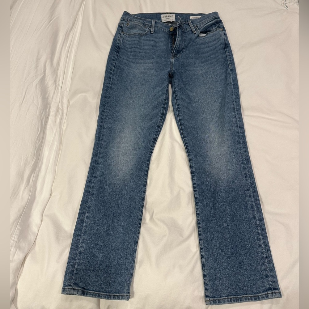 Excellent condition Frame Le high straight jeans, size 28
